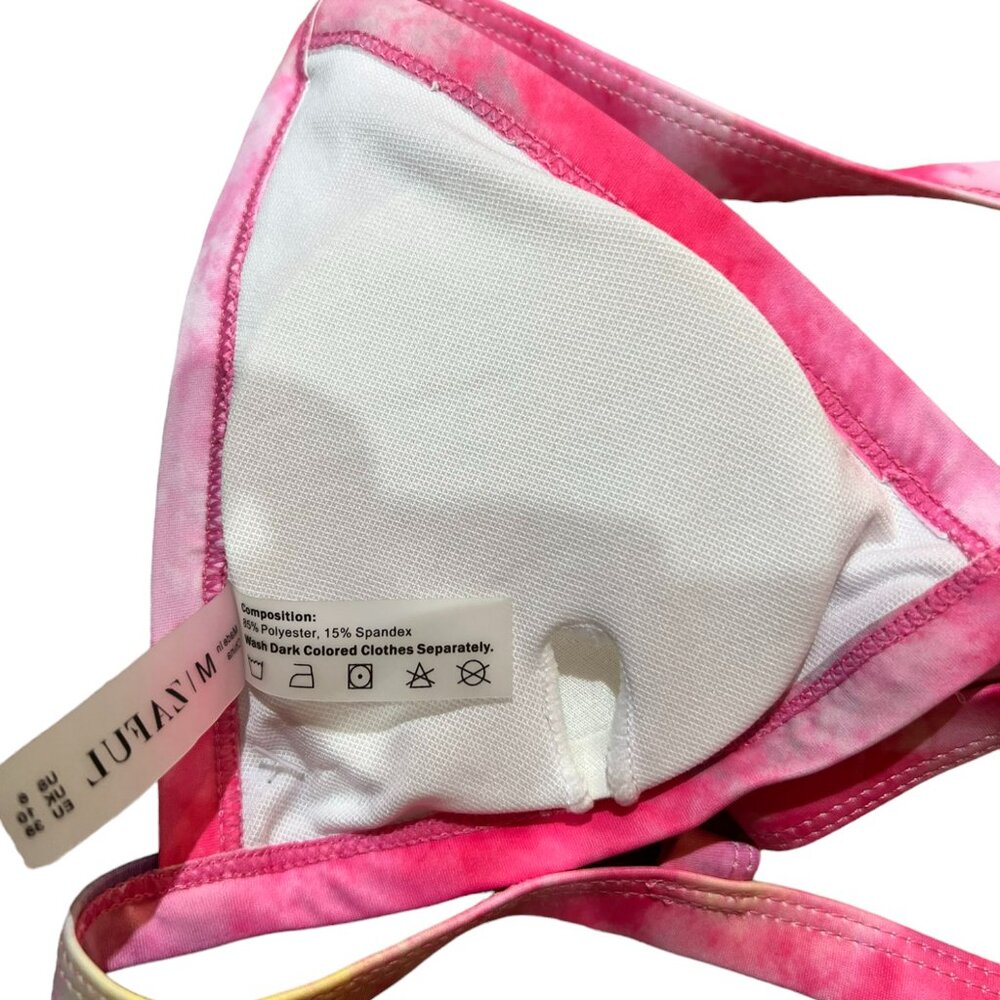 Women's ZAFUL Front Closure Tie Dye Bikini Top Size‎ Medium - Picture 5 of 5